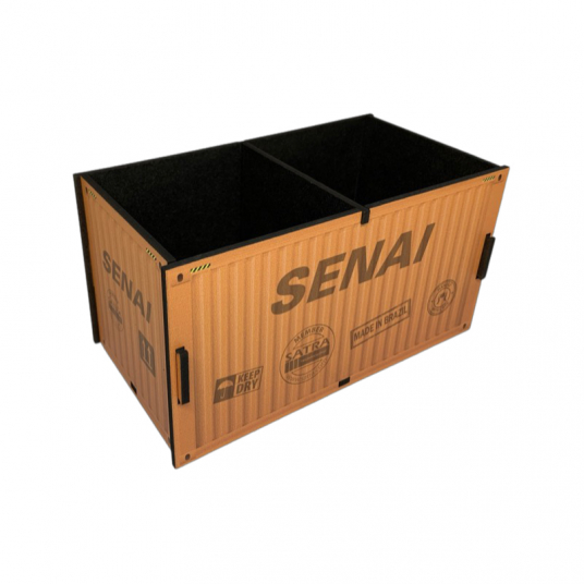 Porta objetos Container em Madeira Personalizado